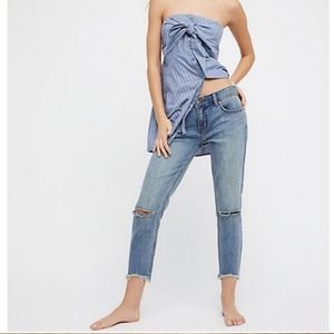Free people cropped jeans
